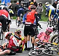 Toptalent Visma-Lease a Bike breekt neus na crash in E3