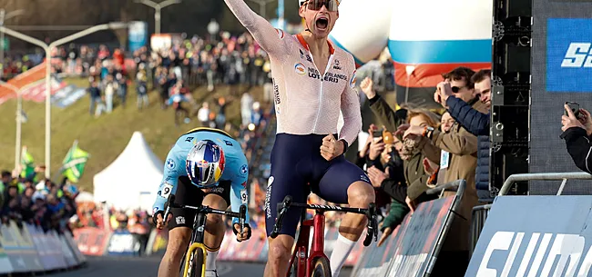 Mathieu van der Poel sprint naar wereldtitel na razendspannende thriller