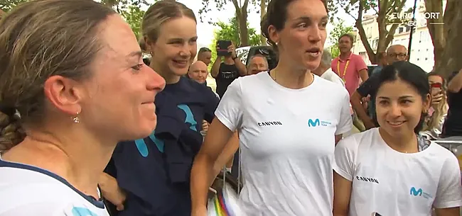 Hevige emoties bij Van Vleuten na mislopen Tour-podium