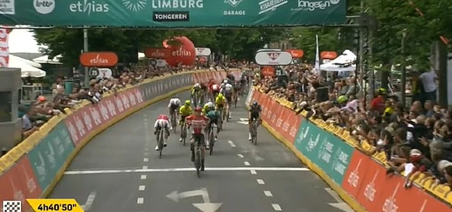 BOEM! De Lie pakt na weergaloze sprint zege in Ronde van Limburg