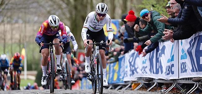 Wiebes wint millimetersprint in Gent-Wevelgem met dank aan lead-out Kopecky