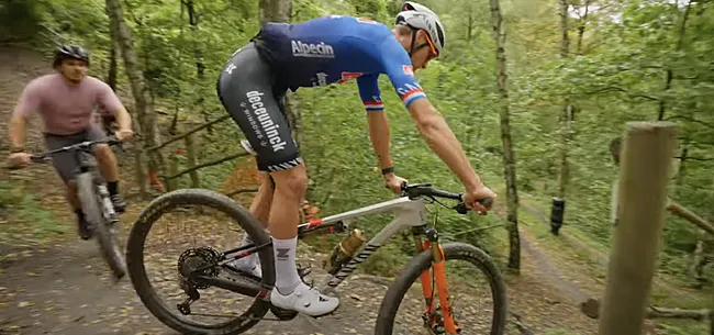 Mathieu van der Poel en Average Rob halen halsbrekende toeren uit 🎥 