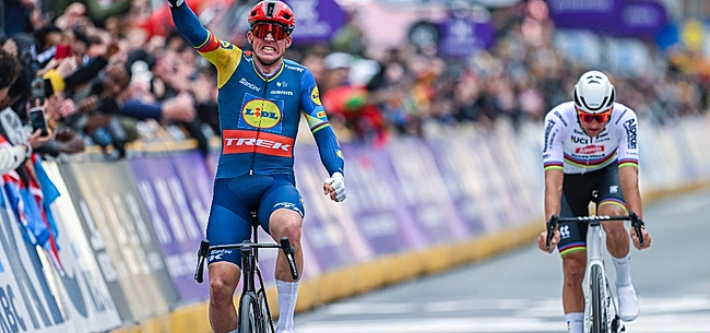 Mads Pedersen wint titanenduel met Mathieu van der Poel in Gent-Wevelgem