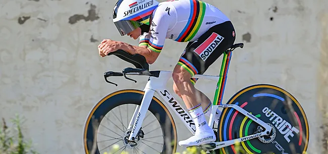 Evenepoel wint tijdrit én is nieuwe leider in Algarve, Van Aert stelt teleur