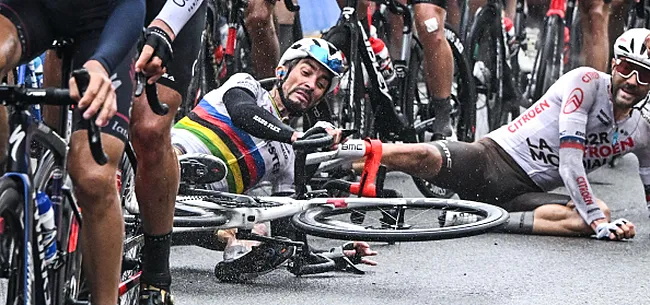 Schade Alaphilippe gekend na onfortuinlijke crash