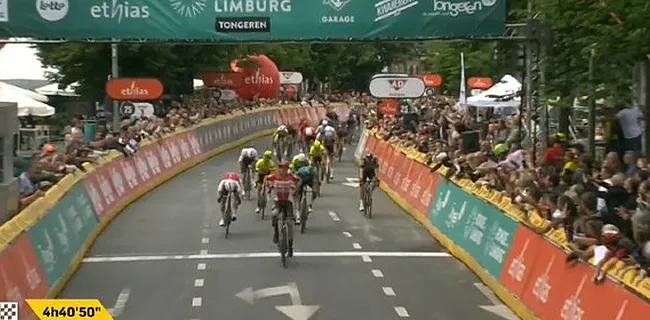 BOEM! De Lie pakt na weergaloze sprint zege in Ronde van Limburg