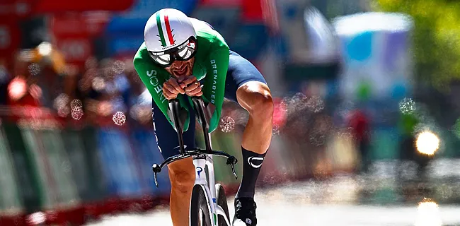 Ganna knalt naar overwinning in Vuelta-tijdrit, Evenepoel tweede 