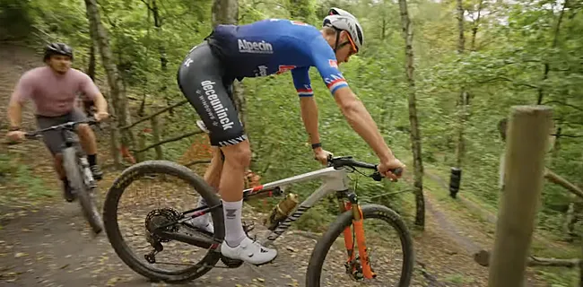 Mathieu van der Poel en Average Rob halen halsbrekende toeren uit 🎥 