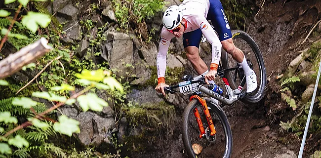 Van der Poel stelt diep teleur op MTB-testevent, Koretzky wint