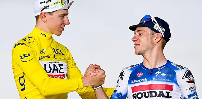 Pogacar maakt indruk met gebaar richting Evenepoel: 