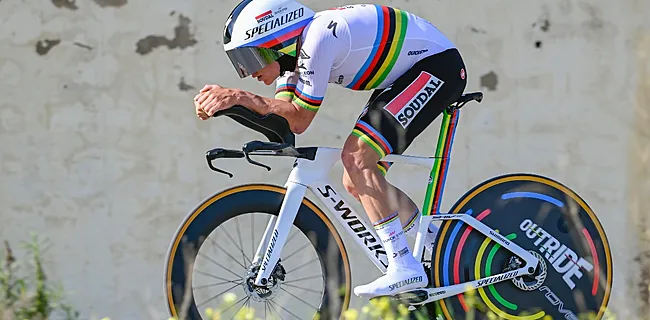 Evenepoel wint tijdrit én is nieuwe leider in Algarve, Van Aert stelt teleur