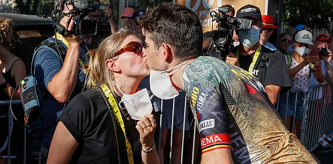 Van Aert dolt met vrouwlief Sarah op wel heel speciale dag