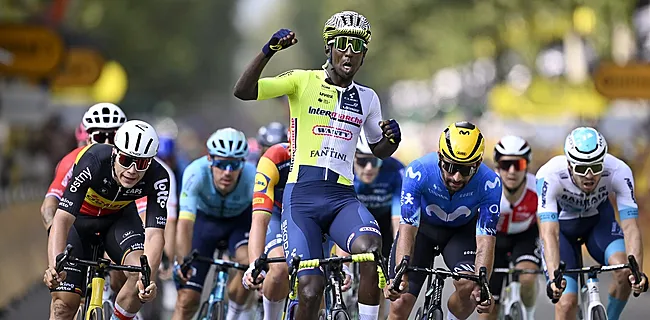 Girmay komt boven in absolute chaos in Torino en wint Tour-rit