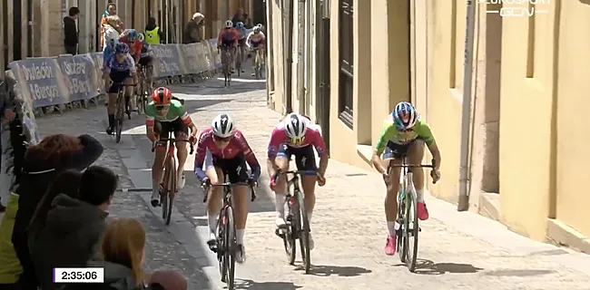 Wiebes gedeclasseerd in Burgos na incident in sprintvoorbereiding